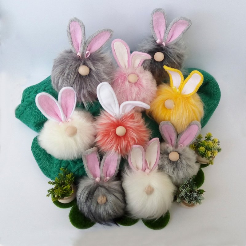 Summer Gnomes Spring Gnome Stuffed Gnome Doll Shelf Sitter Gnome Mini Bunny - 玩偶/公仔 - 其他材質 