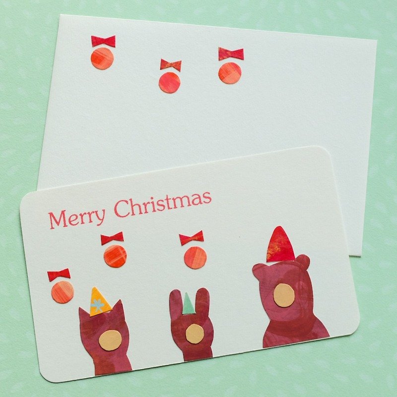 クリスマスカード - 卡片/明信片 - 紙 多色