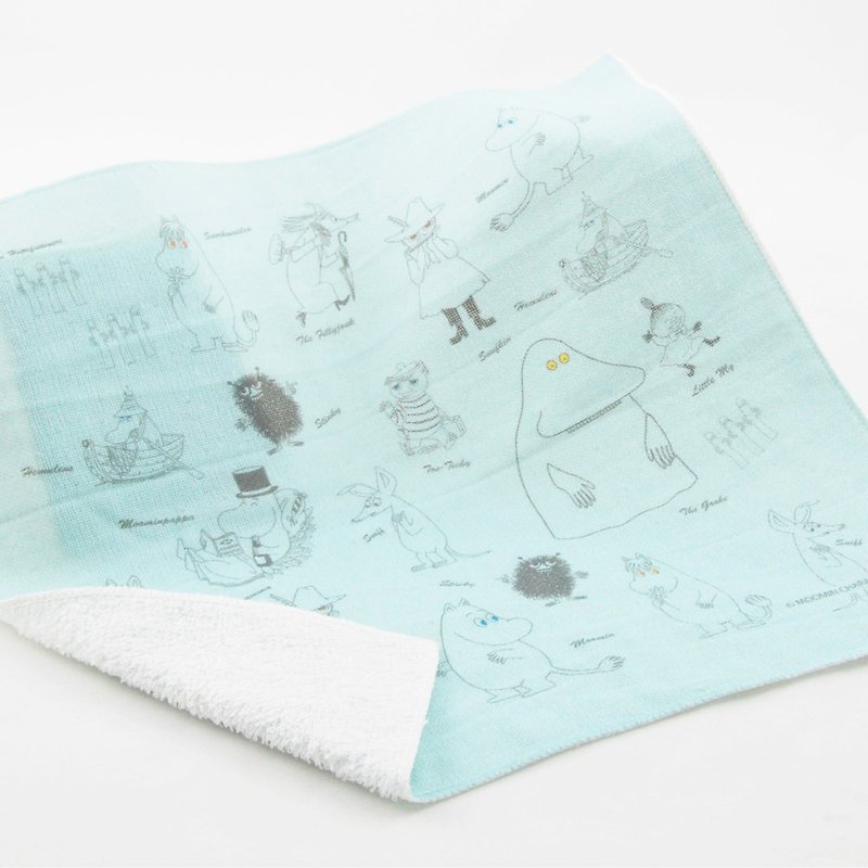 Moomin Moomin authorization: [] depicts Moomin - Soft Cotton Handkerchief (280g) - Towels - Cotton & Hemp Blue