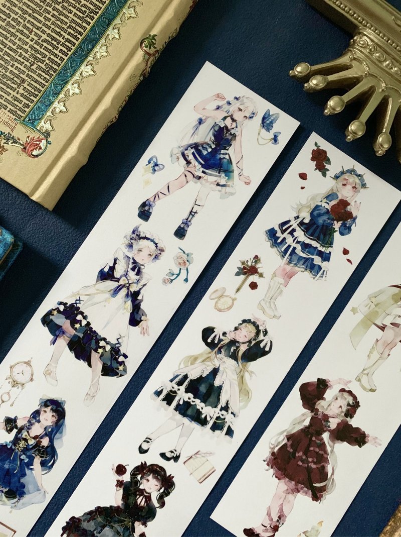 舞動 音の少女 PET 和紙膠帶 台灣製 10米卷 - 紙膠帶/和紙/PET - 其他材質 多色