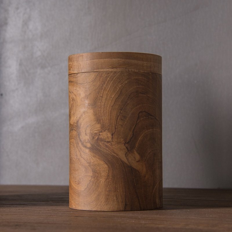 Handmade teak storage jar - อื่นๆ - ไม้ 