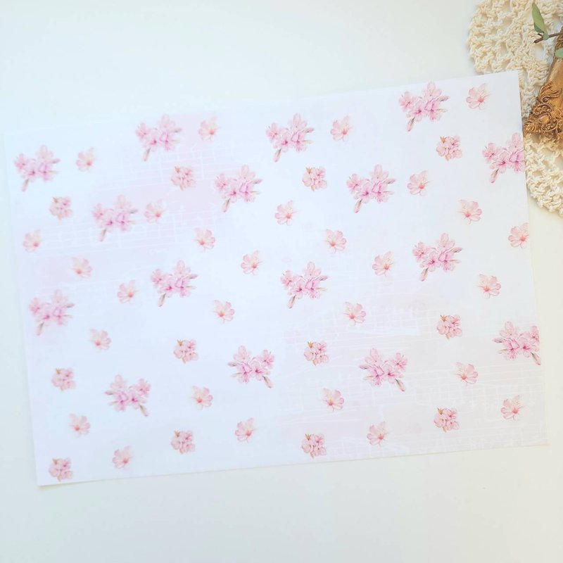 Sakura Design Paper 2 - While supplies last - กล่องของขวัญ - กระดาษ สึชมพู