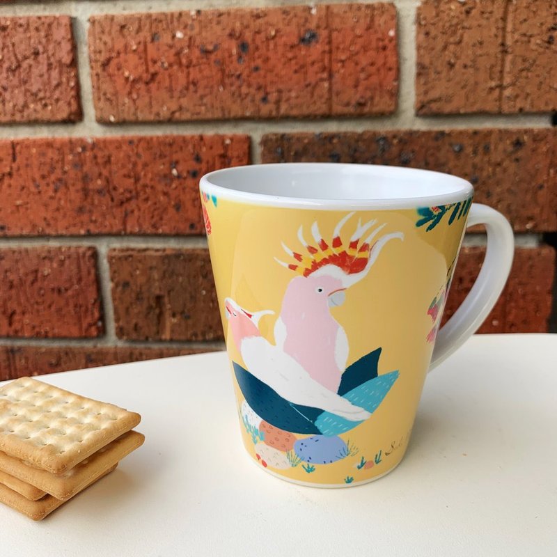 NEW Latte Mug - major mitchell's cockatoo - 咖啡杯/馬克杯 - 陶 多色