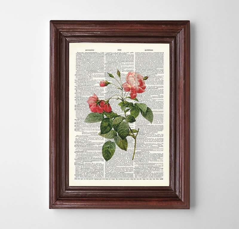 floral print (4) 可客製化 掛畫 海報 - 壁貼/牆壁裝飾 - 紙 