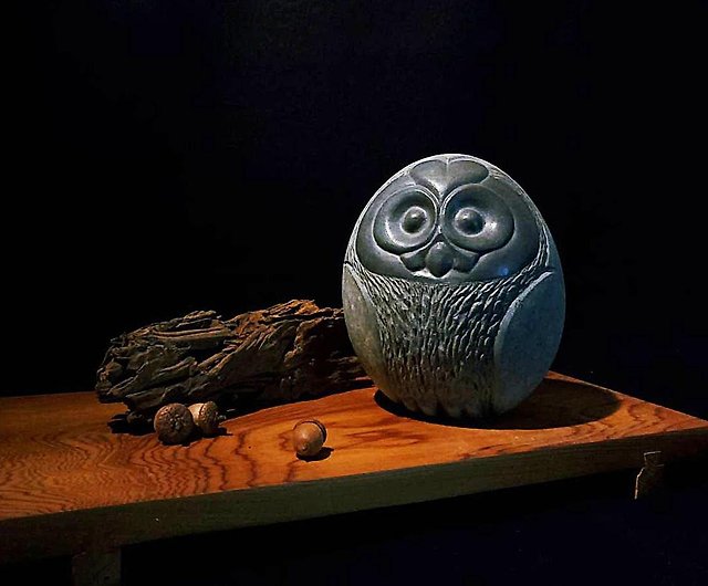 石雕貓頭鷹-A001 - 設計館WUGONG 擺飾/家飾品- Pinkoi