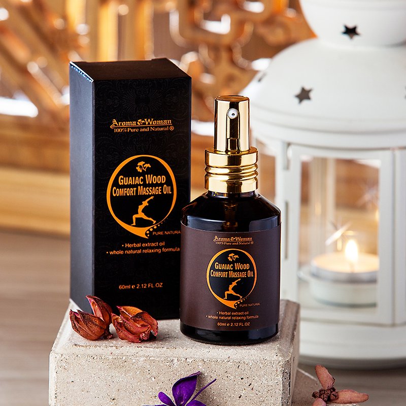 Guaiac Wood Comfort Massage Oil 60ml*4 - Skincare & Massage Oils - Essential Oils Brown