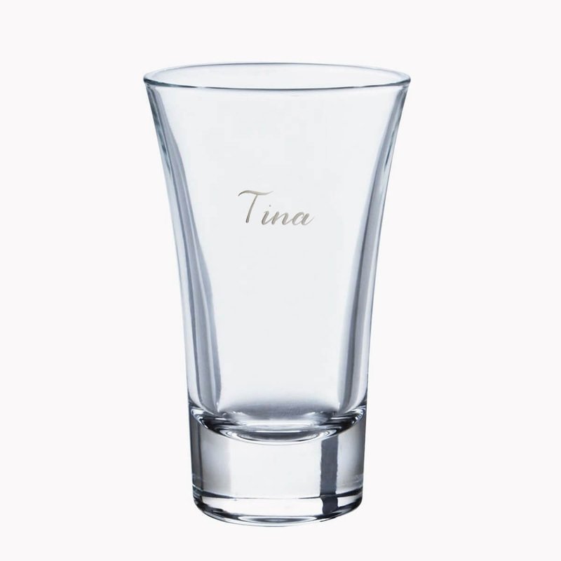 100cc 月下光系列 日式清酒杯 純酒杯 烈酒杯客製刻字 - 酒杯/酒器 - 玻璃 透明