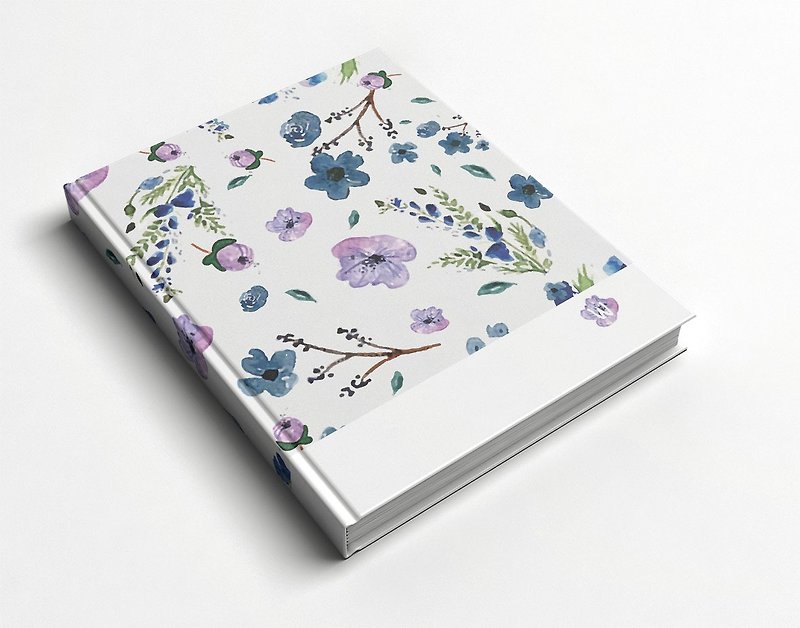 Rococo Strawberry WELKIN Handmade_Handmade Book/Notebook/Handbook/Diary-Purple Flower Rain - สมุดบันทึก/สมุดปฏิทิน - กระดาษ 