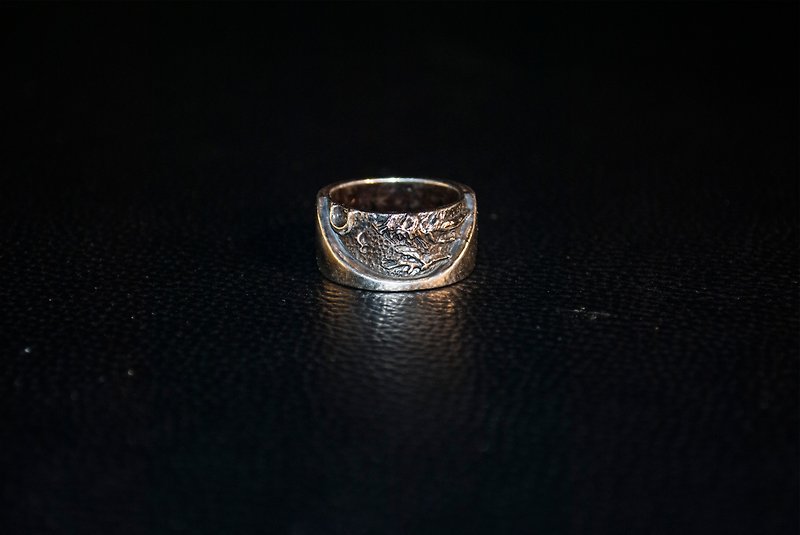 Alarein/Handmade Silver Jewelry/Western Series/Ring/Autumn - แหวนคู่ - โลหะ ขาว