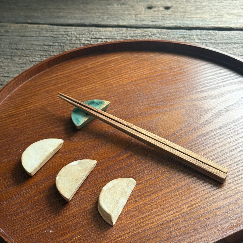幾何筷架_匙置 - 筷子/筷架 - 陶 白色