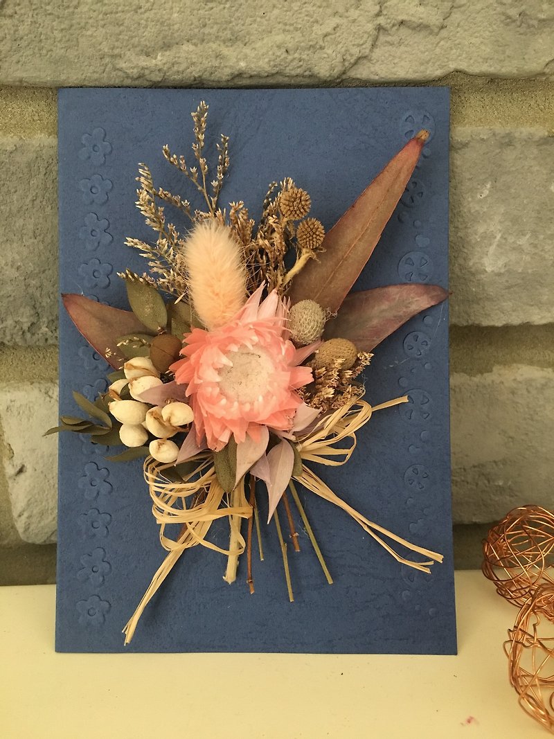 [Additional purchase (please do not order separately)-handmade cards of dried flowers] dried flowers/cards/blessings - Cards & Postcards - Plants & Flowers 