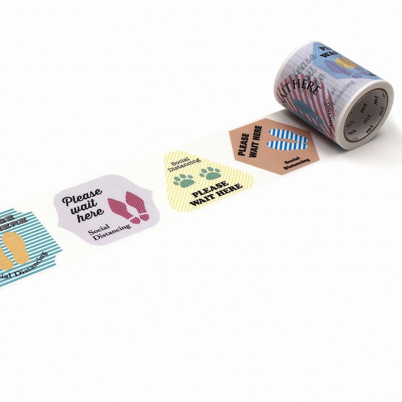 mt appeal PE Tape / Please Wait Here Label (MT01K1863) / Limited Item - Washi Tape - Other Materials Multicolor