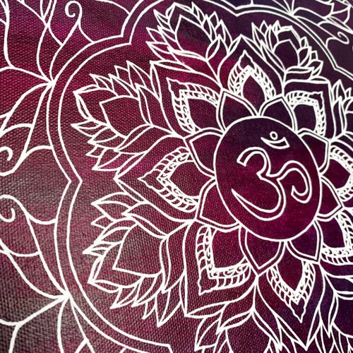 はち✨隠れ神金文字チャクラ絵画 神聖幾何学ハレアート 第2チャクラ Sacred chakra（スヴァディス