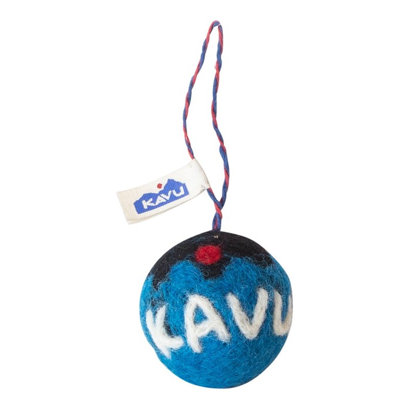 【西雅圖 KAVU】KAVU Ornaments 羊毛吊飾 KAVU世界 #1173 - 鑰匙圈/鑰匙包 - 其他材質 藍色
