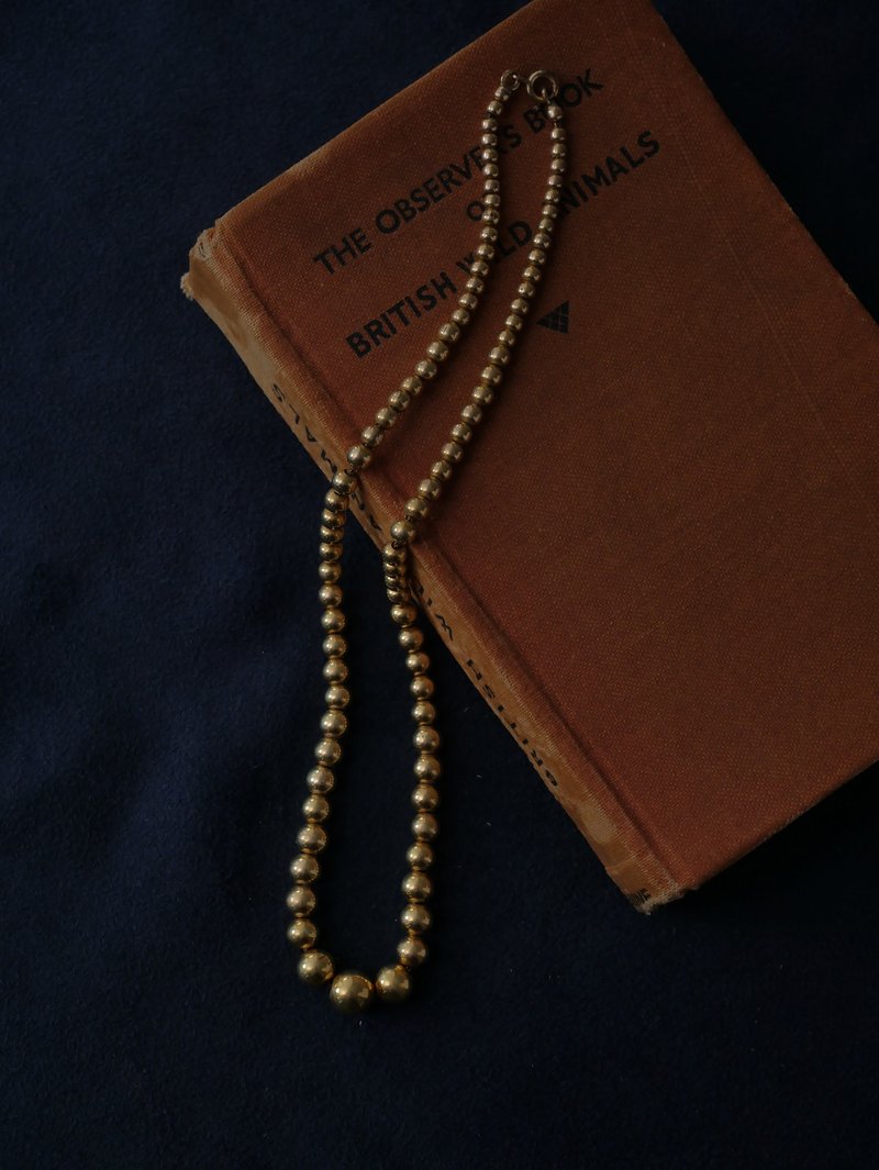 (RESERVED) 1900s French gold-filled Marseille necklace - สร้อยคอ - โลหะ สีทอง