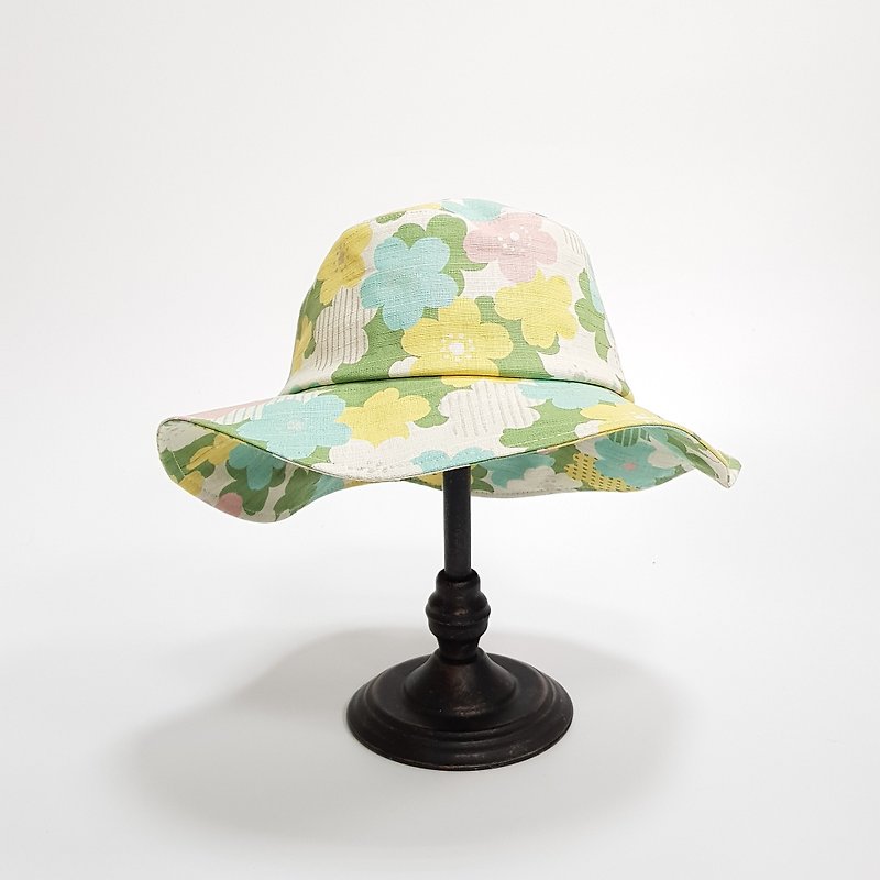 恬逸式中盘帽- 里原宿粉粉花 2018 summer new item #sweetness#shade#travel - Hats & Caps - Cotton & Hemp Multicolor