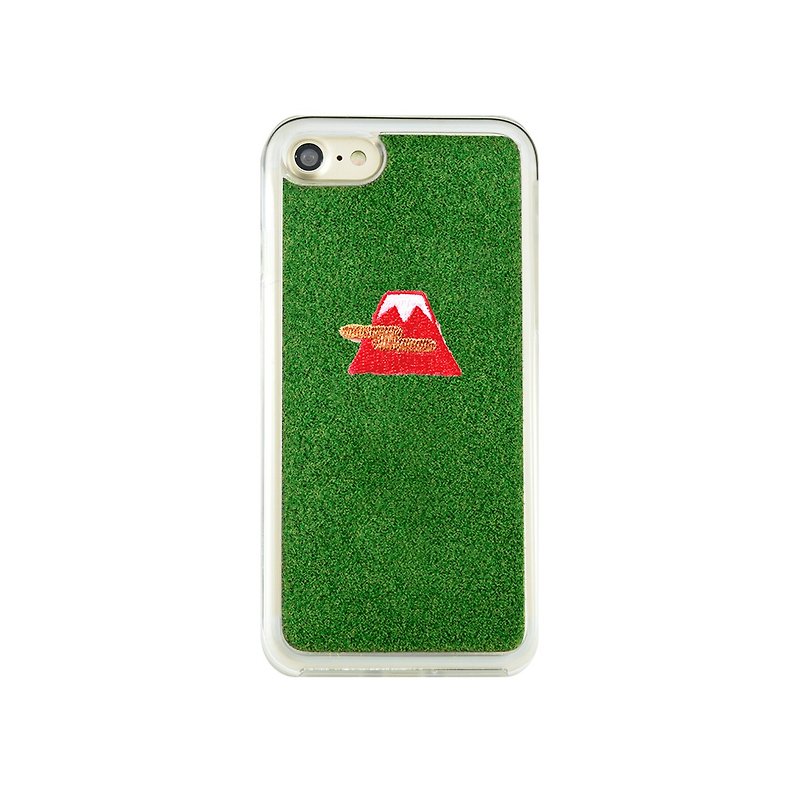 [iPhone7 Case] Shibaful -Mill Ends Park Kyototo Fuji Aka- for iPhone 7 - Phone Cases - Other Materials Green