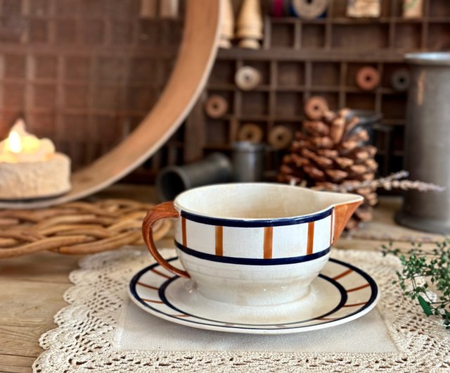 HBCM クレイユモントロー スーププレート 深皿　2枚セット　フランス 専用 クレイユエモントロー B 深皿 スープ皿 フランスアンティーク