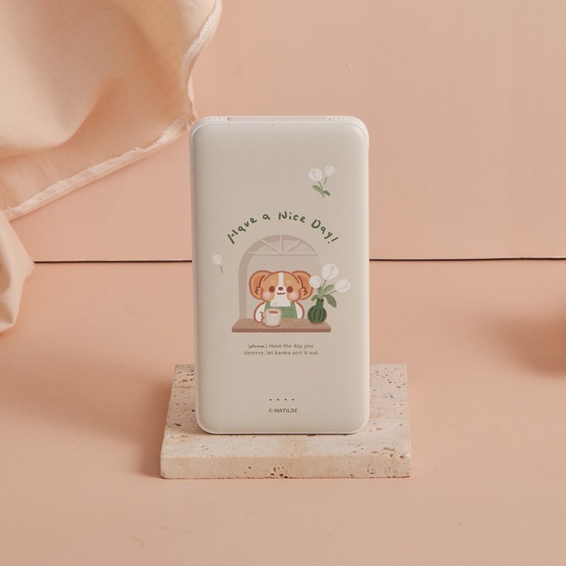 柯基犬卡卡美好時光雙線快充10000mAh行動電源 - 行動電源/充電線 - 塑膠 多色