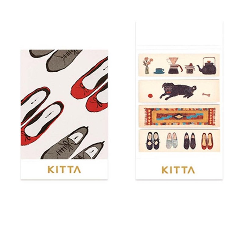【KING JIM】KITTA隨身攜帶和紙膠帶 復刻版 生活雜貨 - 紙膠帶/和紙/PET - 紙 多色