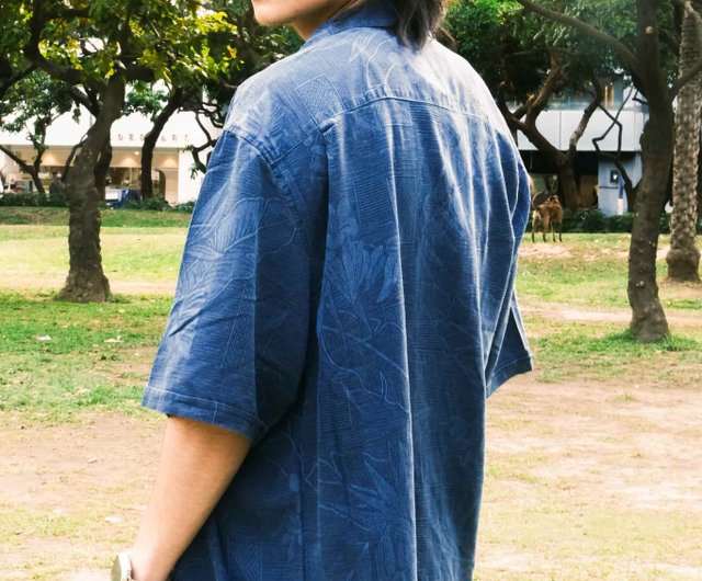 Tsubasa.Y│**Multiple options**plain embossed Hawaiian shirt plain