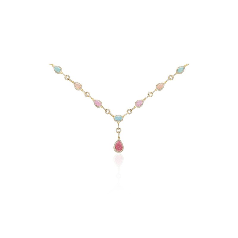Viola Necklace - 項鍊 - 其他材質 多色