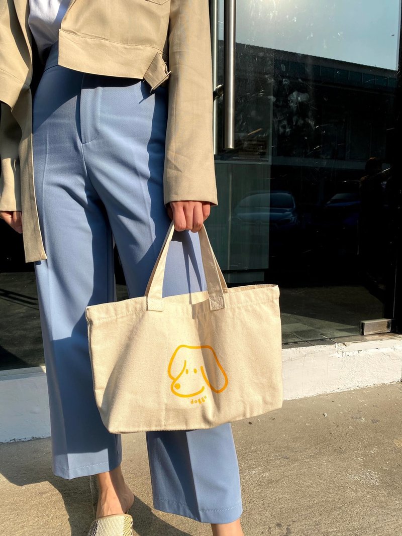 Doggu Tote Bag - premium canvas - 手提包/手提袋 - 其他材質 