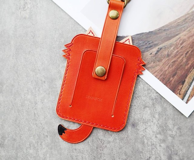 Genuine Leather Luggage Tag - Shop Be Two Leather Workshop Luggage Tags -  Pinkoi