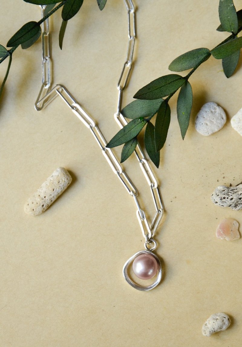 Modern Pearl Silver Chain - Necklaces - Other Metals Silver