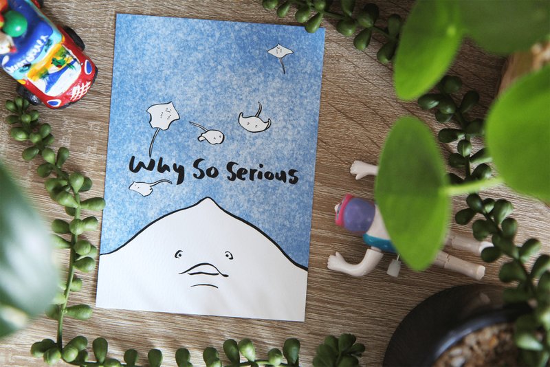 Why So Serious Stingray - Cards & Postcards - Paper 