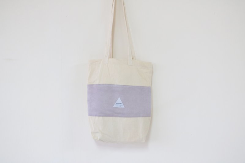 MaryWil-Your Lucky Canvas Gored Fashion Casual Shoulder Bag-Grey Violet - กระเป๋าแมสเซนเจอร์ - ผ้าฝ้าย/ผ้าลินิน สีม่วง