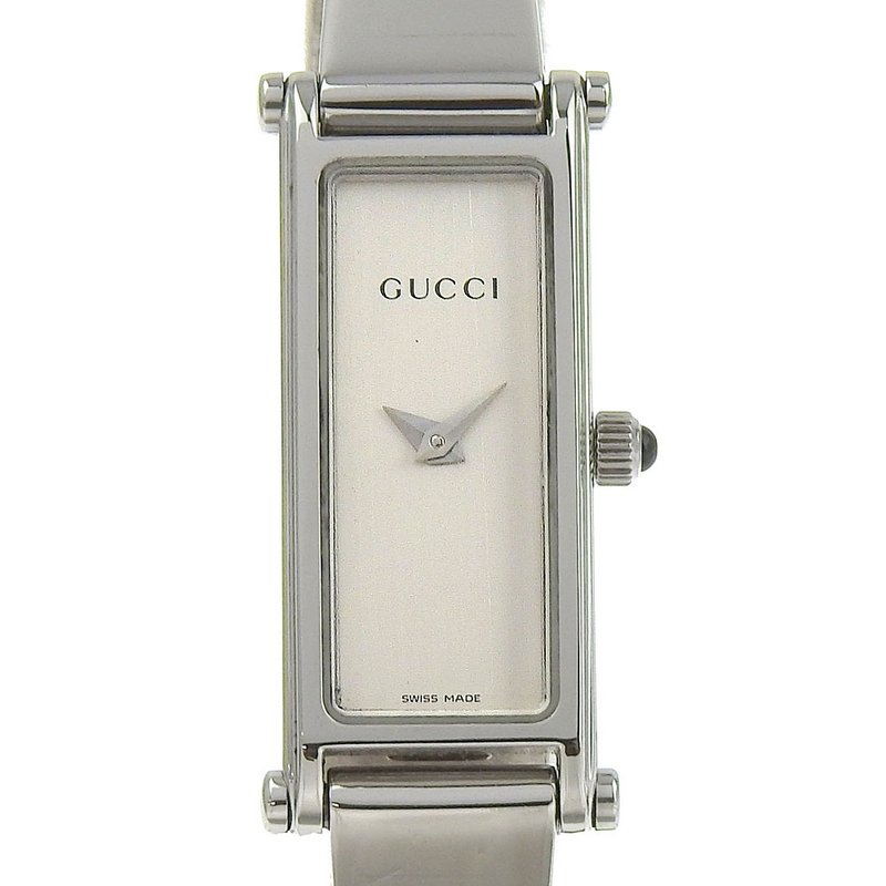 【日本直送】グッチ GUCCI 腕時計 1500L SS クオーツ アナログ表示 シルバー文字盤 レディース【中古】 - 女錶 - 不鏽鋼 銀色