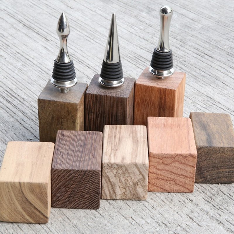 Bottle stopper DIY sets | water drop models - Wood, Bamboo & Paper - Wood Multicolor