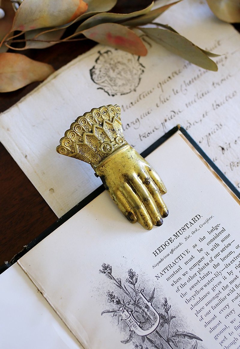 // Victorian antique hand clip // No.12 clip folder - Folders & Binders - Other Metals Gold