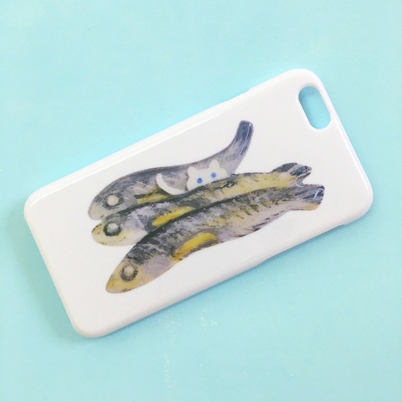 Niboshi Cat Smartphone Case - Phone Cases - Plastic White