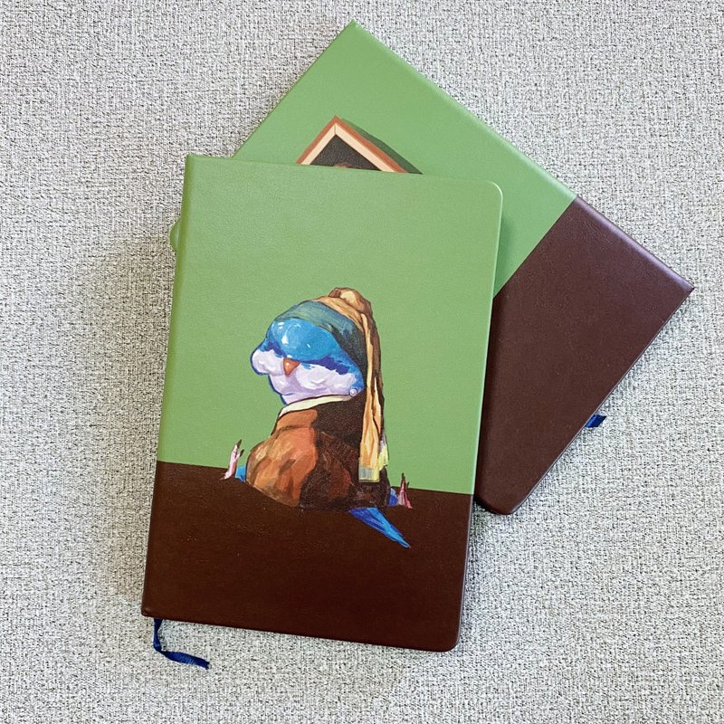 Parrot with Pearl Earring A5 Account Book - Notebooks & Journals - Paper 