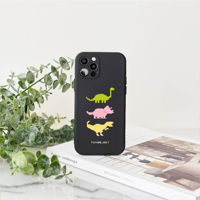 像素恐龍疊疊樂純色矽膠iPhone手機殼 - 手機殼/手機套 - 矽膠 多色