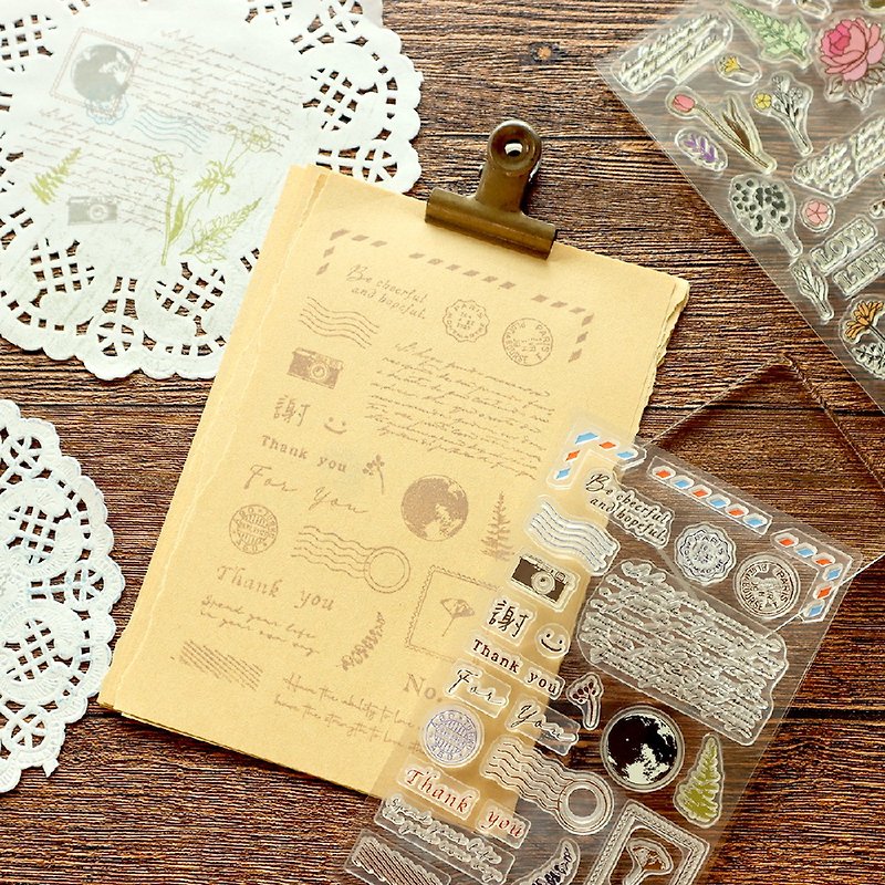 Transparent crystal stamp(eight styles in total) - Stamps & Stamp Pads - Other Materials 