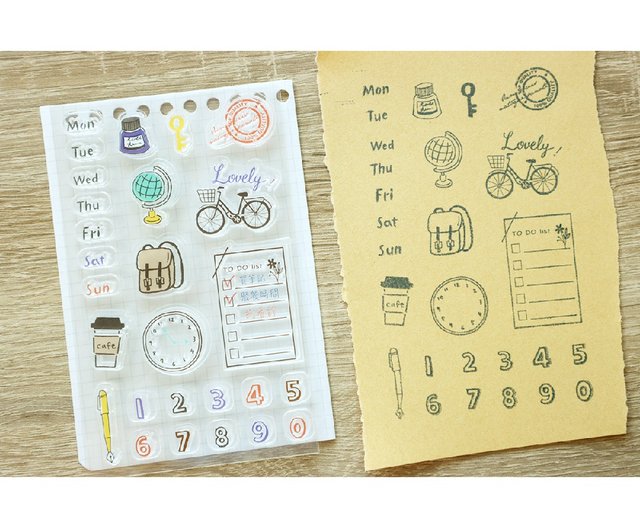 透明クリスタルスタンプ（全8種） - ショップ sunny-stationery はんこ