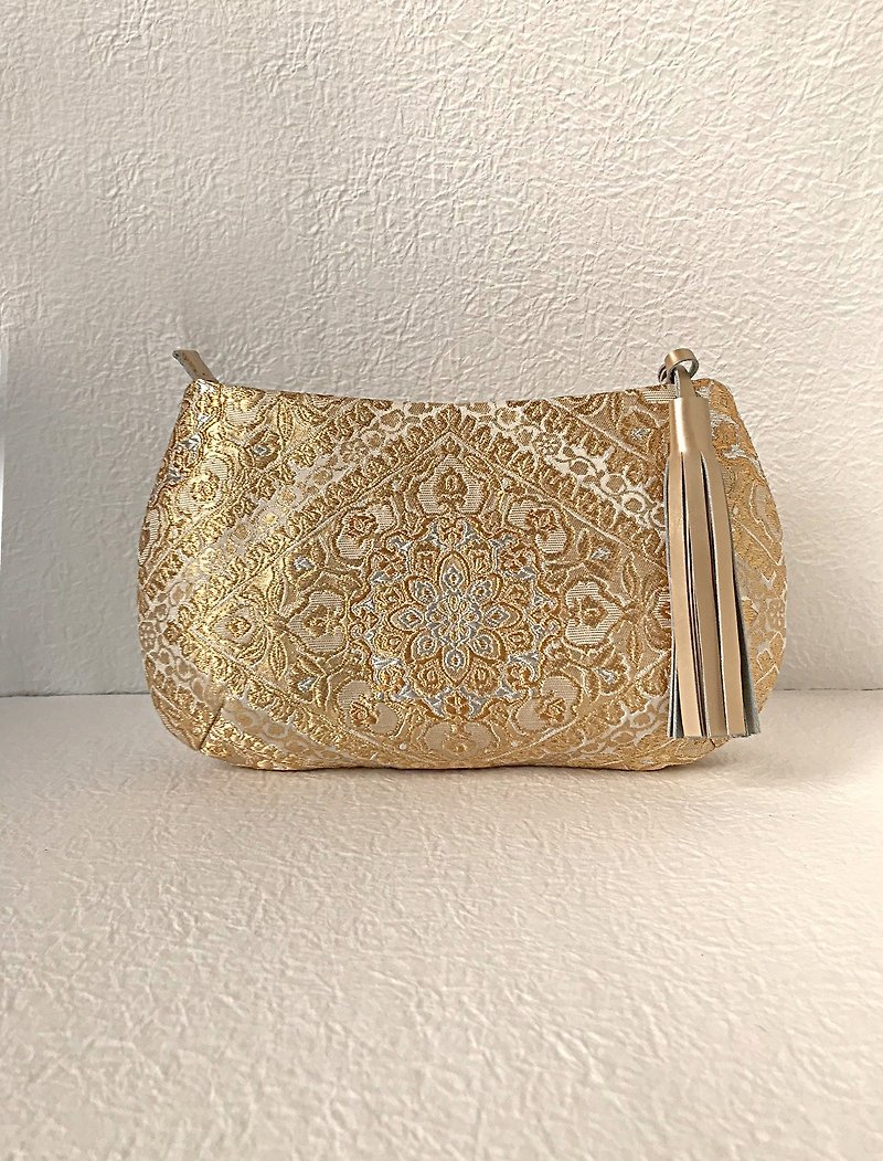 Bao Sang Hua Bao handbag - Handbags & Totes - Silk Gold