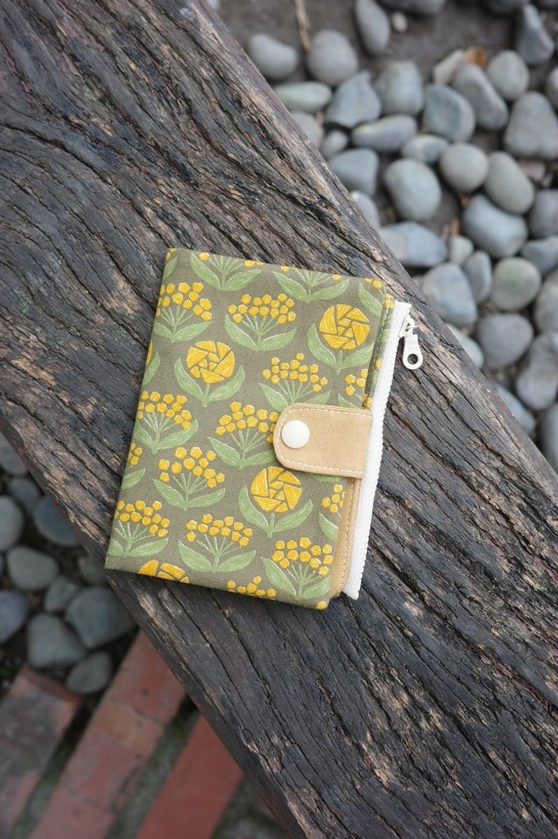 Afternoon Xiaohua Brown- Passport Cover Passport Holder | Haibo Handmade - Passport Holders & Cases - Cotton & Hemp 