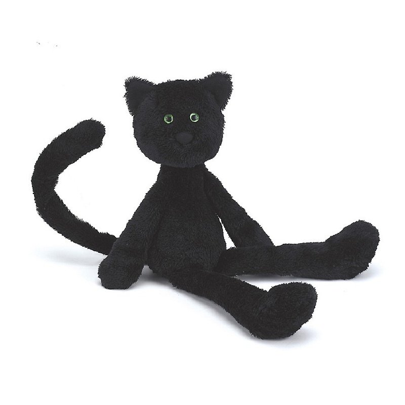 Jellycatキャスパー猫についての38センチメートル - 人形・フィギュア - コットン・麻 ブラック
