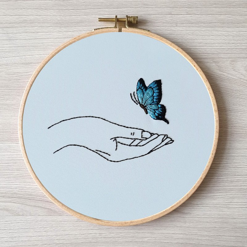 刺繡 蝴蝶 hand embroidery DIY, Butterfly pattern pdf - 其他數位設計 - 其他材質 