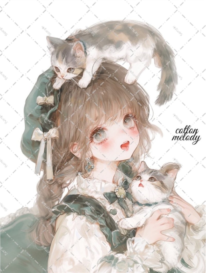original sticker no.6367 人物ステッカー オリジナルステッカー 人物ステッカー 女の子ステッカー オリジナル人物ステッカー - 貼紙 - 紙 