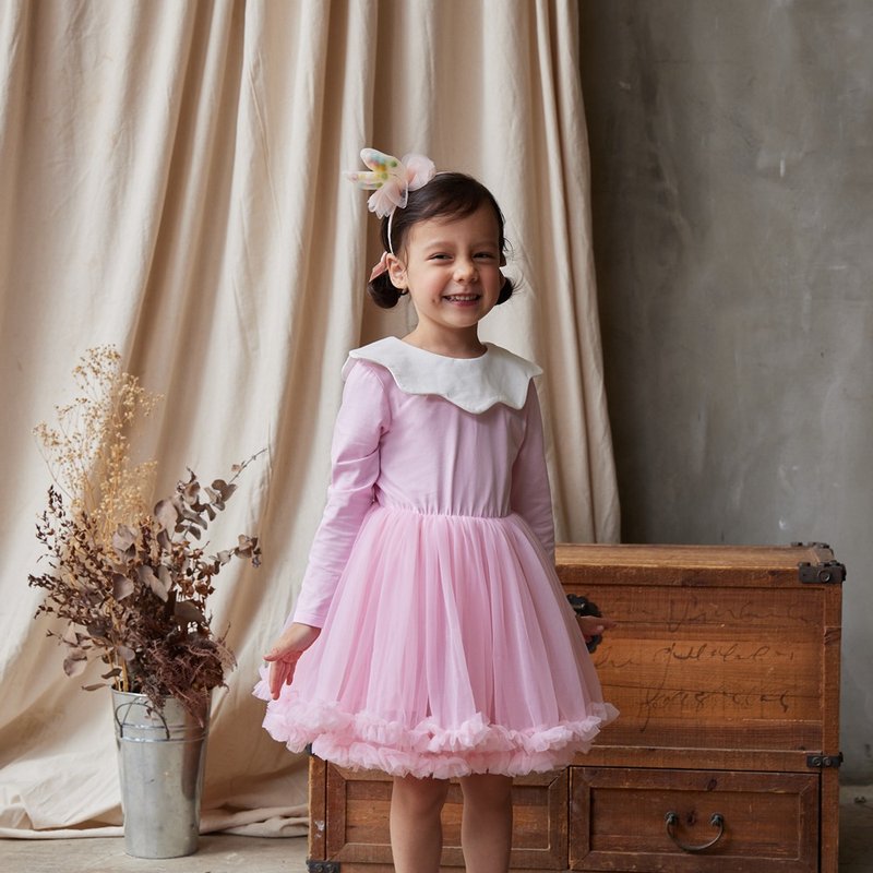 Flower girl lace dresses - Kids' Dresses - Polyester Pink