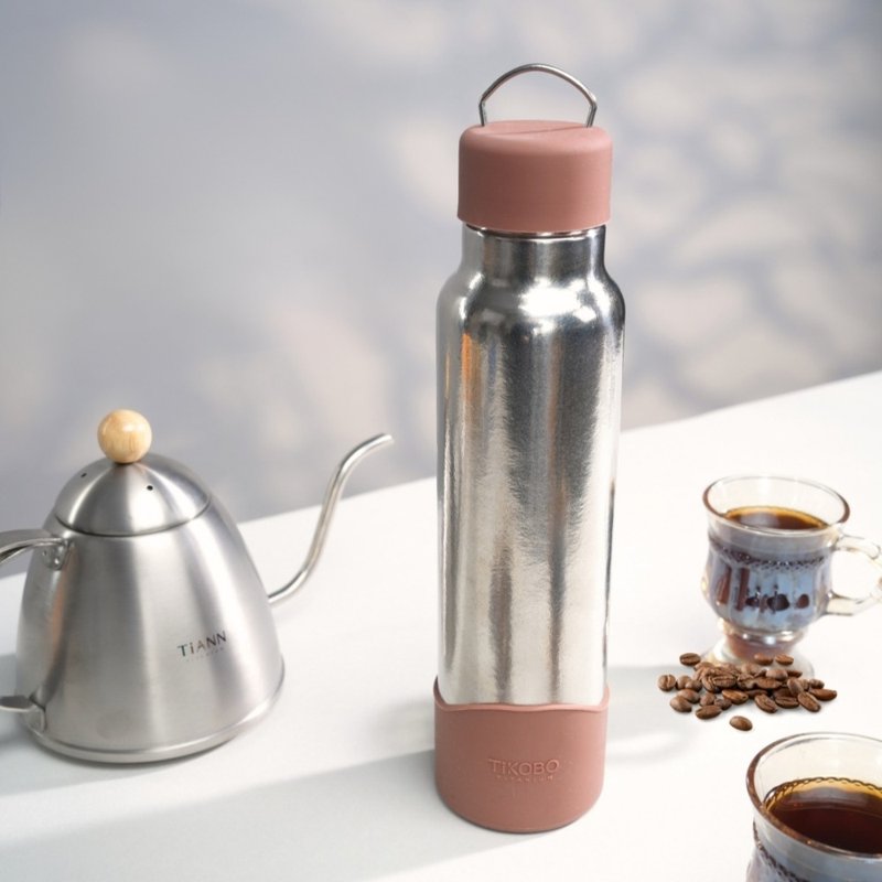 【贈配件】經典袋鼠瓶2代 800ml 贈茶隔&粗吸管&吸管套&吸管瓶刷 - 保溫瓶/保溫杯 - 其他金屬 多色