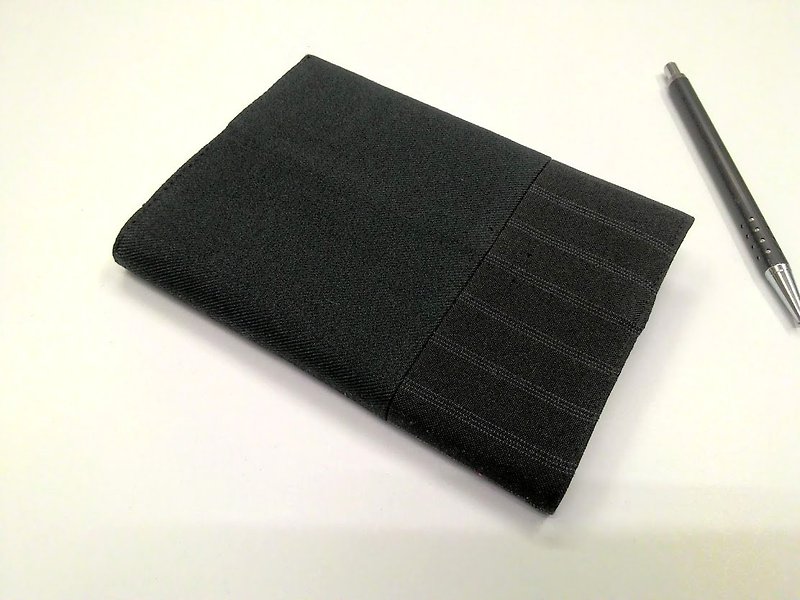 Exquisite A6 cloth book jacket ~ black (only product) B04-043 - Book Covers - Other Man-Made Fibers 