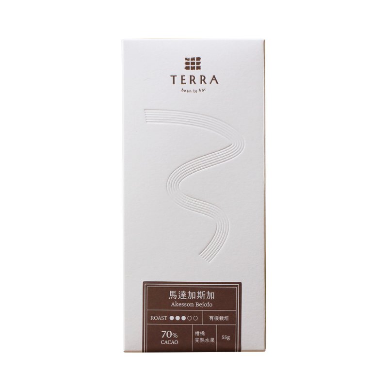 TERRA 單一產區70%黑巧克力 - 馬達加斯加 - 巧克力 - 新鮮食材 咖啡色