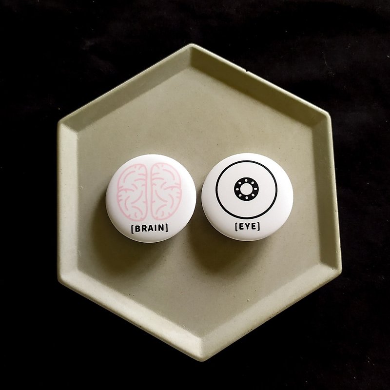 3.2cm badge _ organ (two models) - Badges & Pins - Plastic 