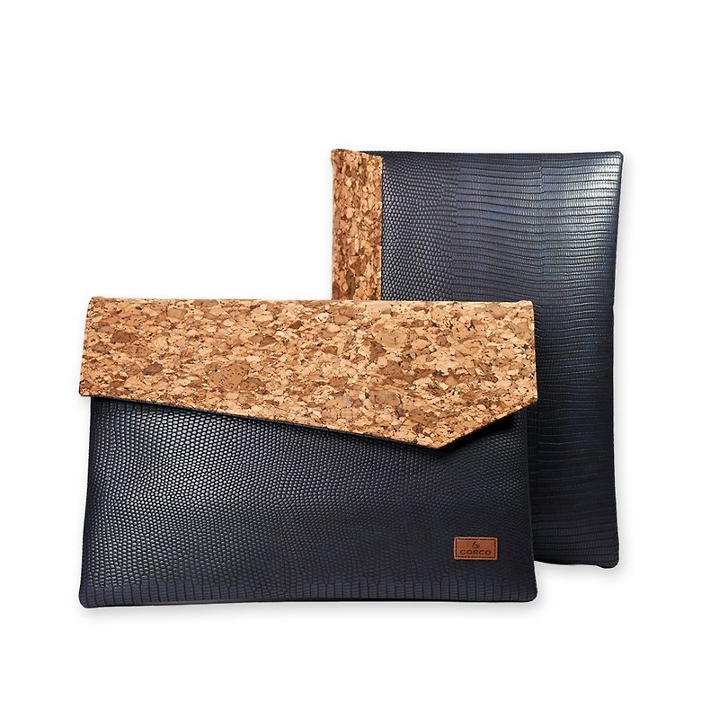 CORCO Cork Document Clutch - Navy - Other - Waterproof Material 